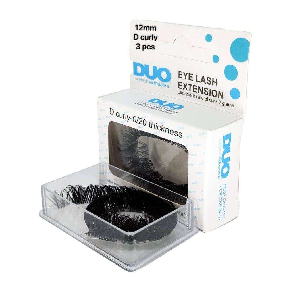 مژه فیشر فر دی دوو سایز 12 میلی متر بسته 3 ریسه ای DUO