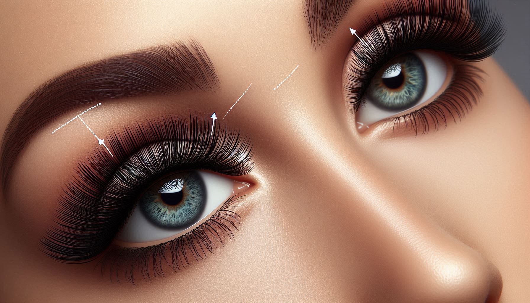 آموزش چسباندن مژه مصنوعی در خانه، مژه مصنوعی بر روی چشم