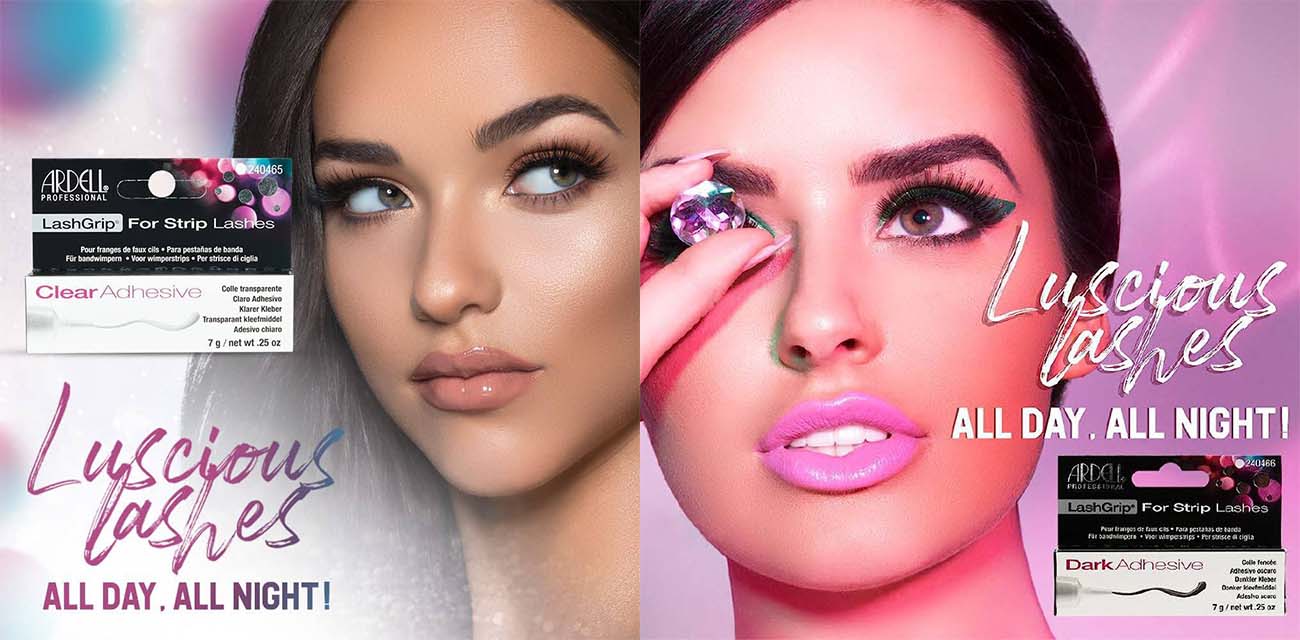 بنر مژه های رنگی